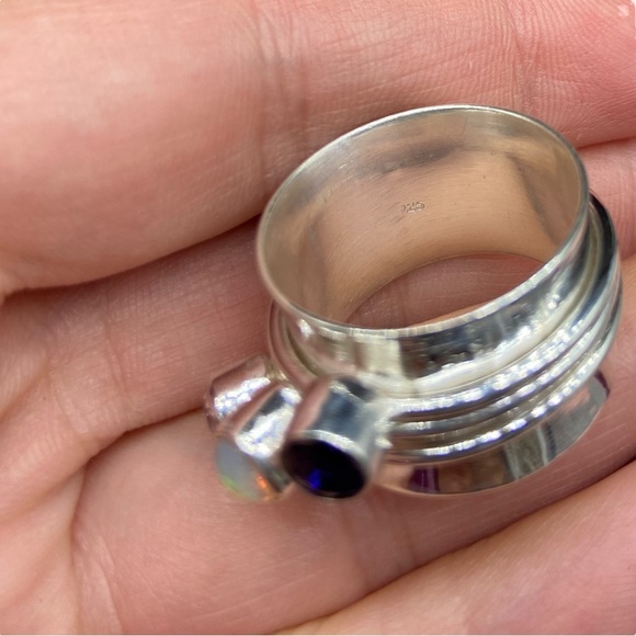 NEW Elegant Silver Stacking Rings Set - Picture 4 of 10